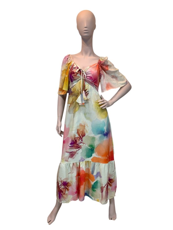 vestido de puxar con manga estam