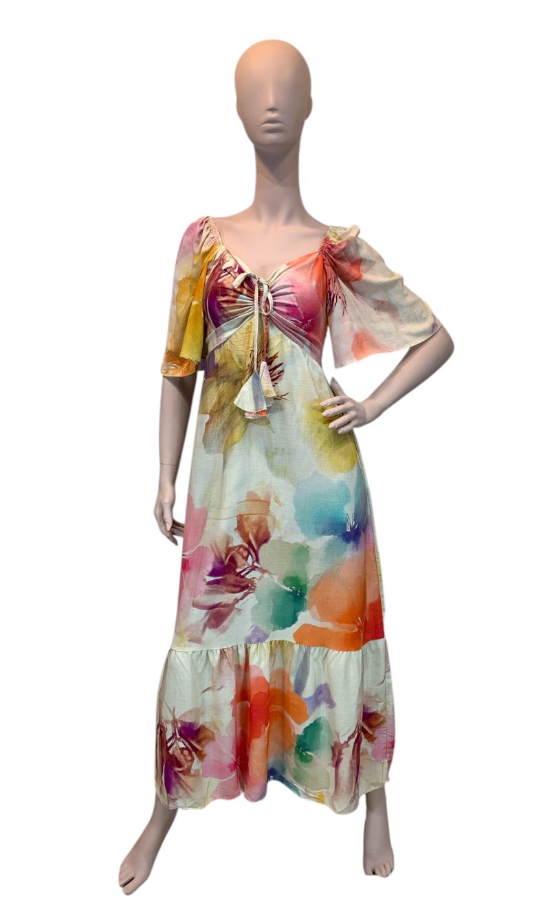 vestido de puxar con manga estam