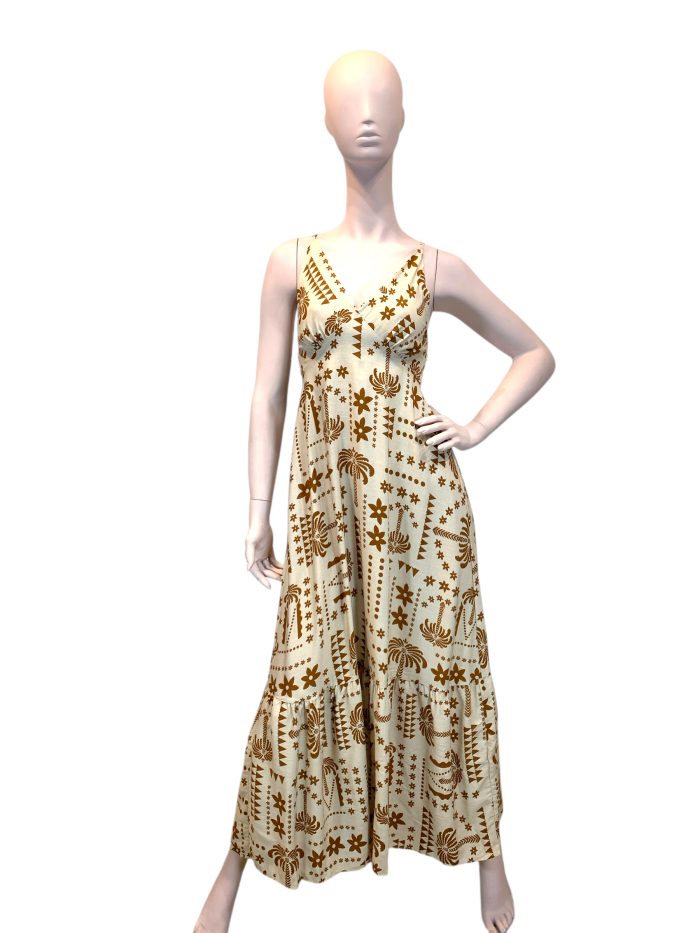 vestido manga morcego florzinhas cor bagage (cópia)