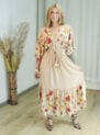 vestido janaina flor de amapola marsala