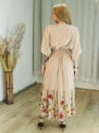 vestido janaina flor de amapola marsala