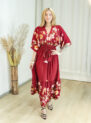 vestido janaina flor de amapola marsala