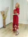 vestido janaina flor de amapola marsala