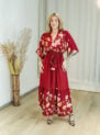 vestido janaina flor de amapola marsala