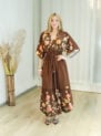 vestido janaina flor de amapola marsala