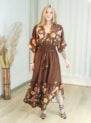 vestido janaina flor de amapola marsala