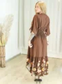vestido janaina flor de amapola marsala