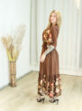 vestido janaina flor de amapola marsala