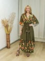 vestido janaina flor de amapola marsala