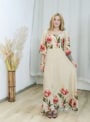 vestido janaina flor de amapola azul marinho (cópia)