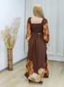 vestido larisa flor da camelia preto